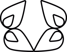Leaf Decoration Line Art Illustration Svg, Free Vectors File